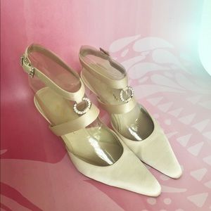 Nina Satin Rhinestone Embellished d’Orsay Pump 8M